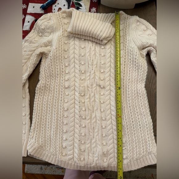 Gap Cream Turtle neck sweater wool/cotton blend - Picture 7 of 8